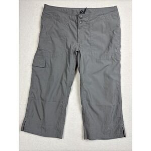 The North Face Horizon Tempest Capri Pants Women's 8 Gray Nylon Hiking Outdoor‎